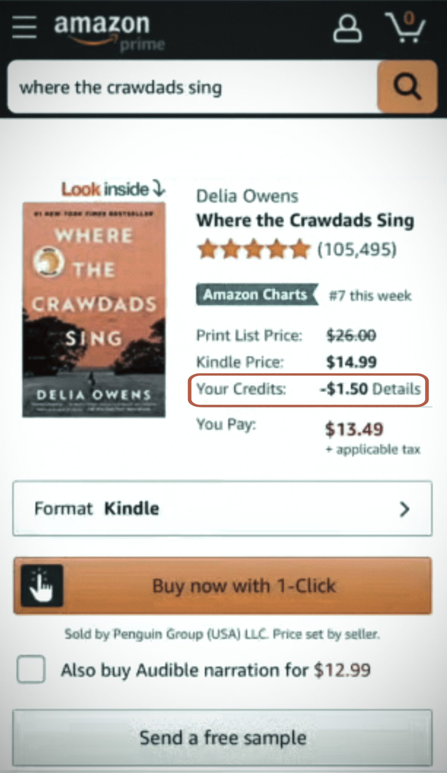 kindle credits