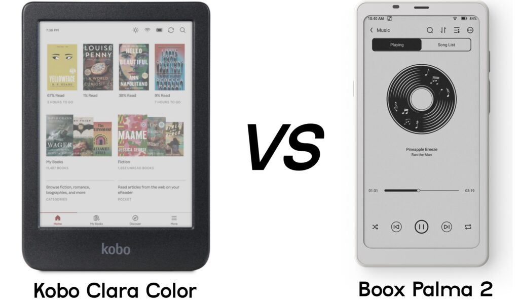 Kibo clara color vs Boox palma 2