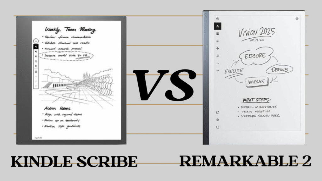 Kindle scribe vs remarkable 2