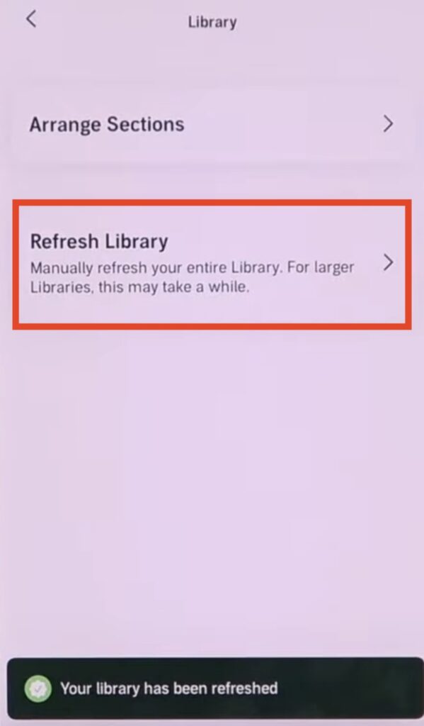 Audible library refresh
