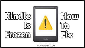 Kindle is frozen how to fix